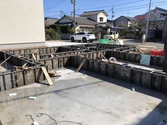 基礎工事完了と今週の予定。