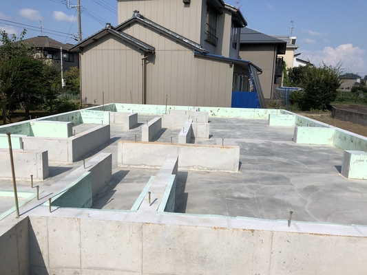 基礎工事完了と各現場