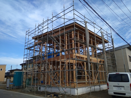 江南区の現場が上棟しました