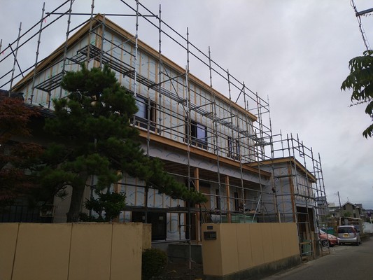 新潟市の新築現場です