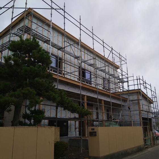 新潟市の新築現場です
