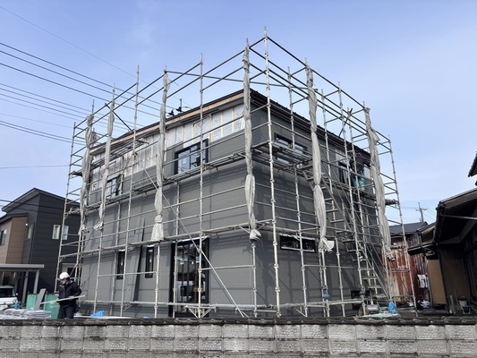 秋葉区の新築現場