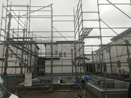 解体工事の終了と木工事