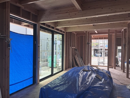 阿賀野市の新築現場