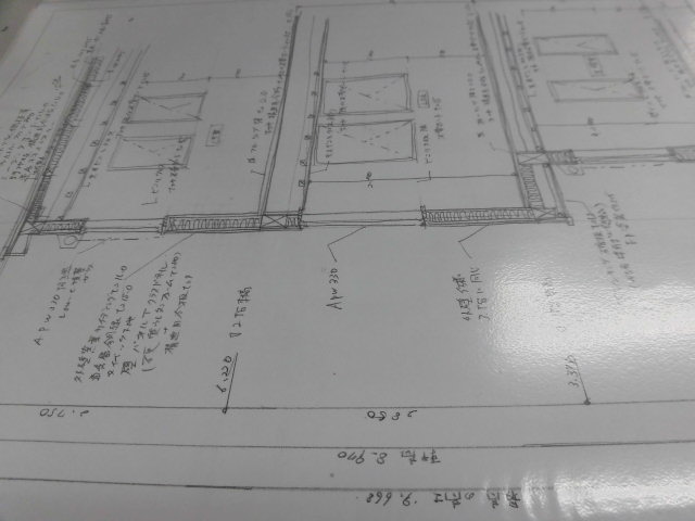 手書き図面 Koueiスタッフブログ 新潟市の注文住宅 リフォームの光英住宅