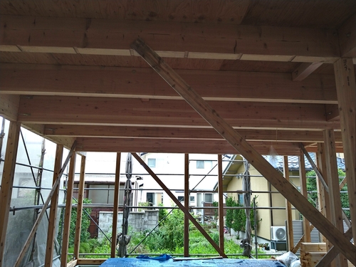 燕市の新築現場が上棟しました。