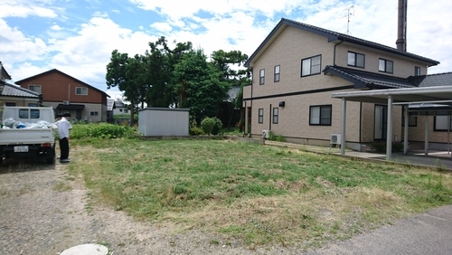 新潟市江南区にて地縄張り