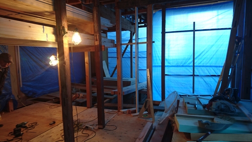 東区のリフォーム現場！