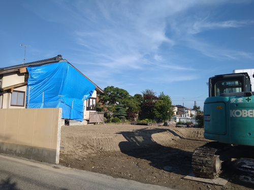 解体工事が終了しました。