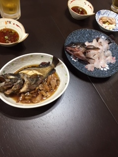 草刈りからのカサゴ