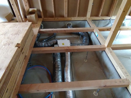 換気システムの設置が終了しました。